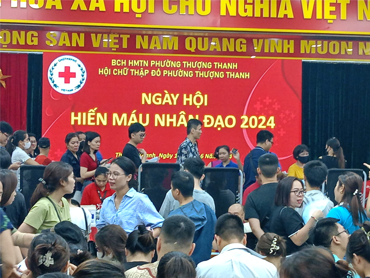 Trường Mầm non Ánh Sao tham gia Ngày hội hiến máu nhân đạo năm 2024.